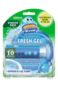Scrubbing Bubbles Toilet Cleaning Stamp, Rainshower, Fresh Gel, Starter Pack - 1.34 oz - image 1