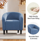 Yaheetech Club Chair Accent Barrel Chair Upholstered Arm Chair - image 31