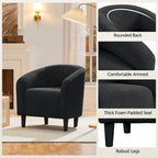 Yaheetech Club Chair Accent Barrel Chair Upholstered Arm Chair - image 22