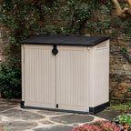 Keter Store-It-Out Midi 30-Cu Ft All-Weather Resin Storage Shed, Beige - image 2