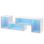 Modern Modular TV Stand with LED Lighting & Open Storage - image 2