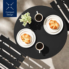Best Choice Products 3-Piece Small Bistro Set, Folding Patio Furniture Set of 2 Chairs and Table - Black - image 17
