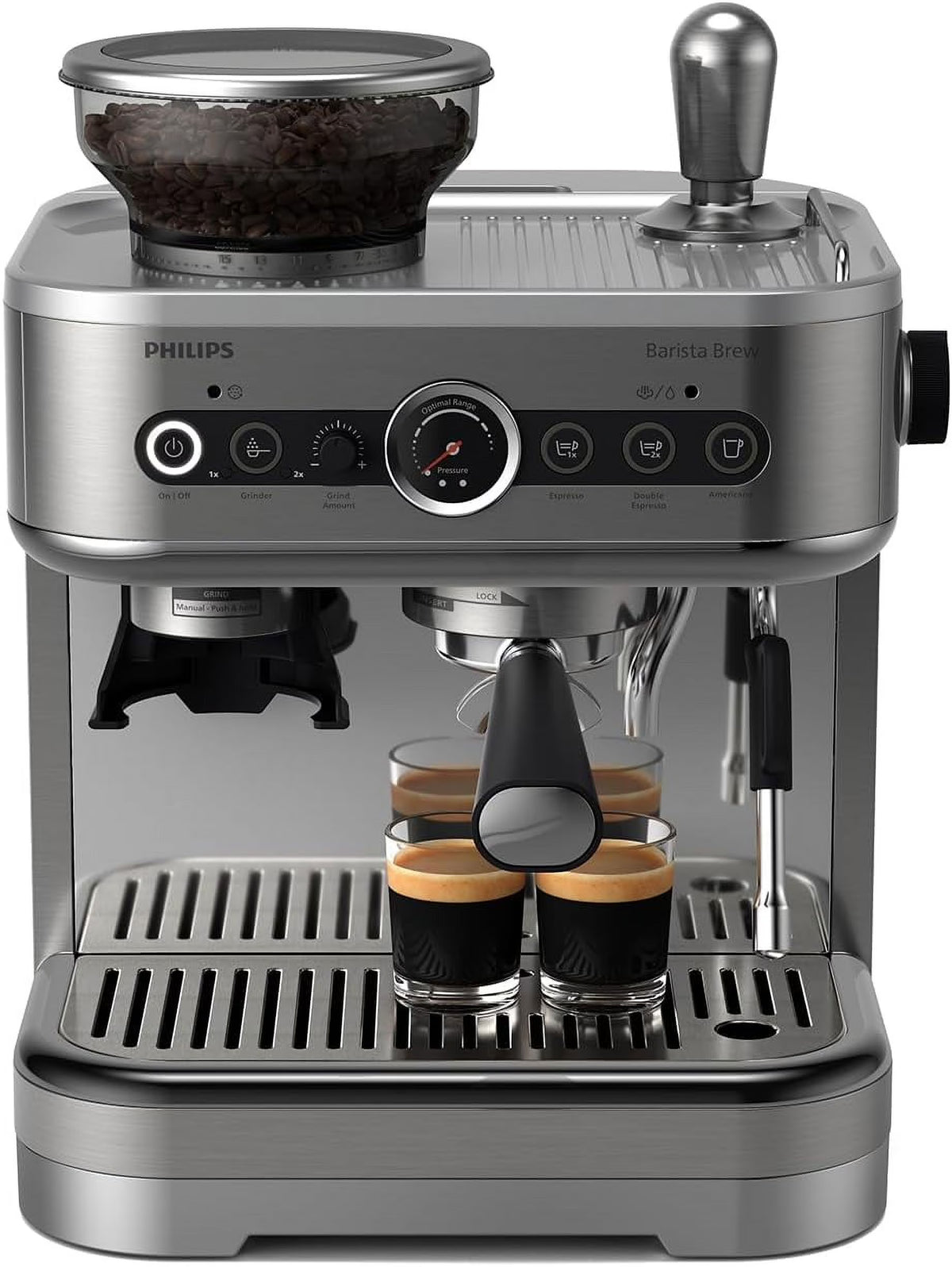 Philips Barista Brew Semi-Automatic Espresso Machine / Stainless Steel / PSA3218/01 - image 1