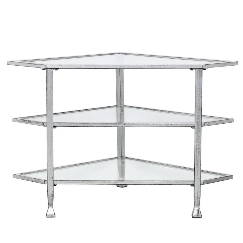 SEI Furniture Jensen Metal Corner TV Stand for Screens up to 33.25 inches - image 8