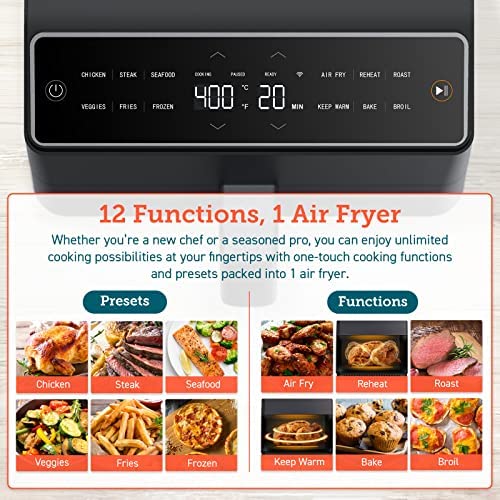 COSORI Air Fryer 6.8Qt, Dual Blaze with 360 ThermoIQ Tech - image 14