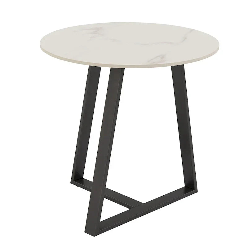 iNSPIRE Q Modern Jurmala Glossy Sintered Stone Tables with Grey Metal Base - image 15