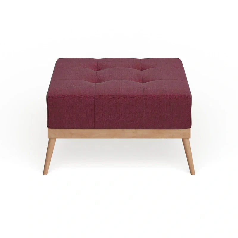 Christopher Knight Home Carson Lund Mid-Century Tufted Fabric Square Ottoman - image 18