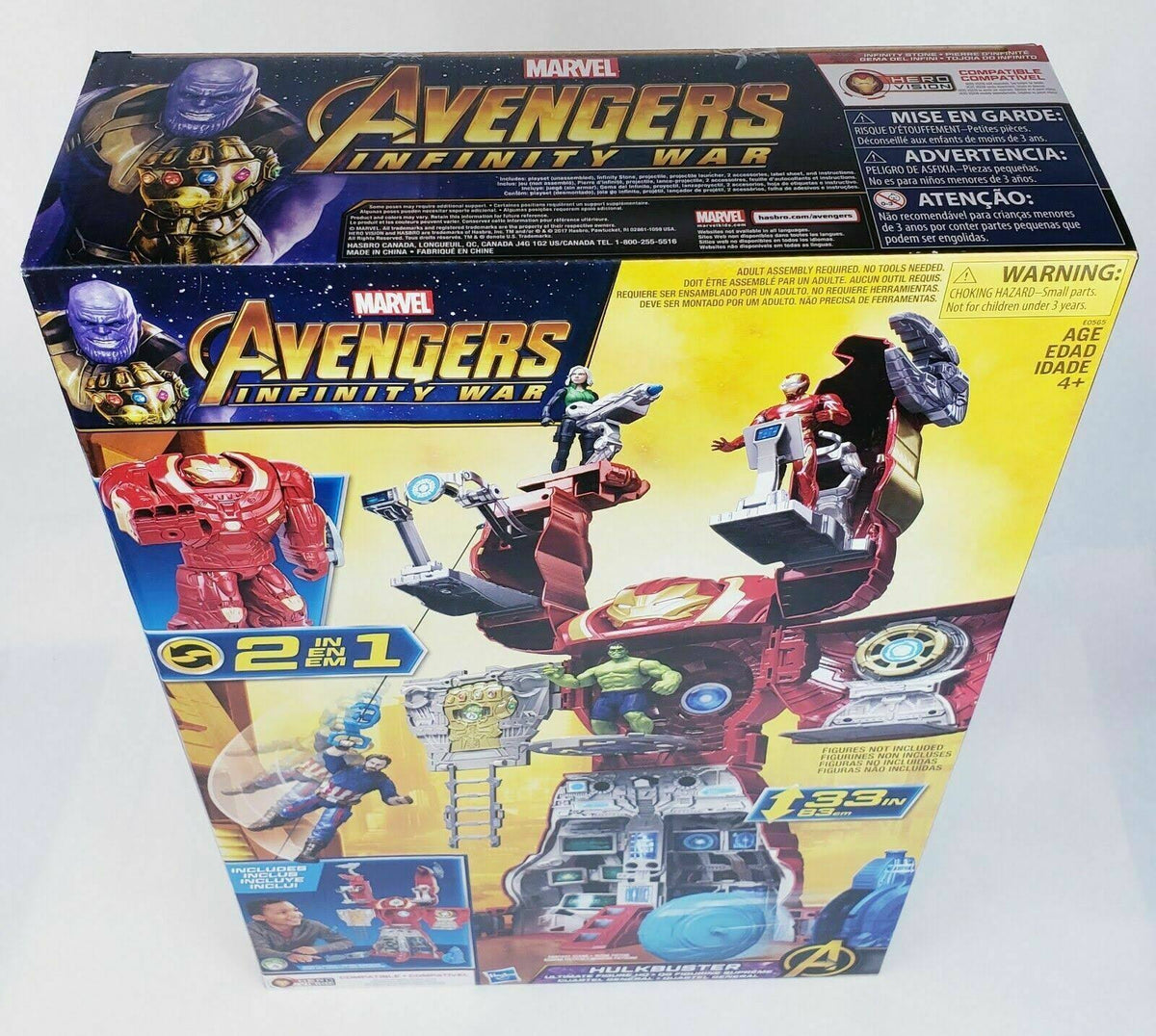 Hasbro Marvel Avengers Infinity War Hulkbuster HQ Playset with Tower, Launcher & Zipline - image 5