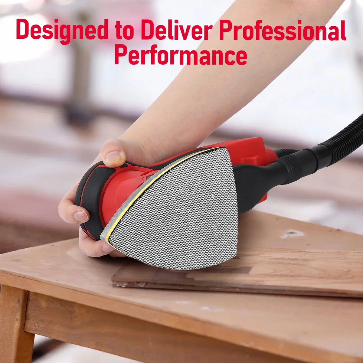 M optimized Electric Detail Sander with 12 Sanding Paper, 350W Brushless Motor Mouse Sander, Powerful & Low Vibration, 10000 RPM, for Wood Working - image 8