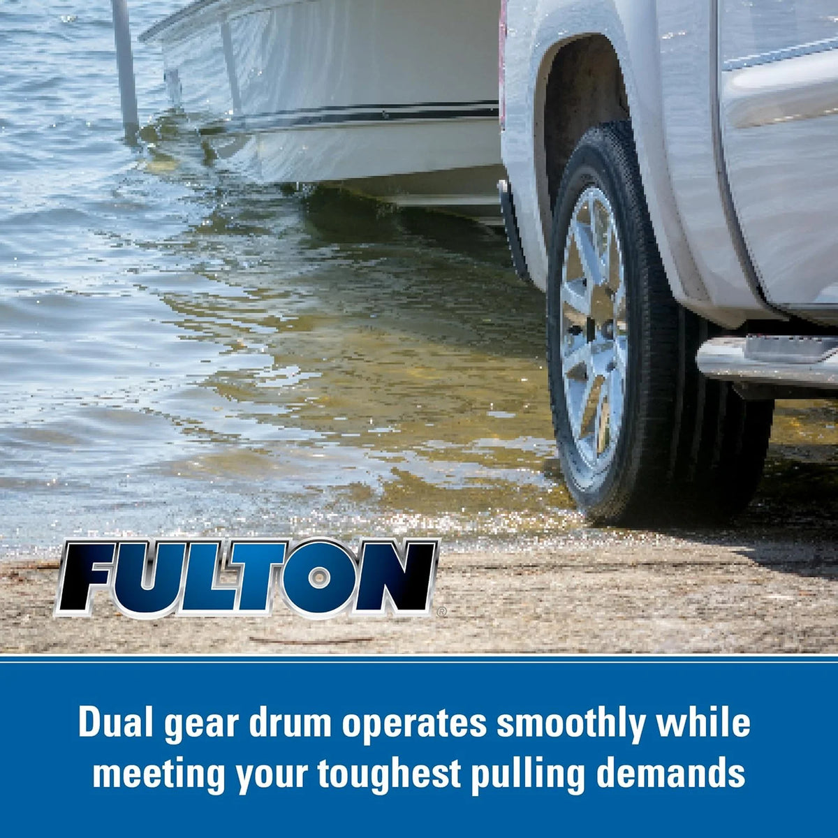 Fulton F2 Marine Trailer Winch 3200lbs 2-Speed Adjustable - image 5