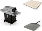 Ninja FlexFlame, Grill and Smoker, Electric and Propane Grill, Roaster, BBQ Grill, 5-in-1 Cooking System, 3 Burner, Digital Control, Outdoor Cooking, Griddle, Pizza Maker, Stainless Steel, PG301 - image 1