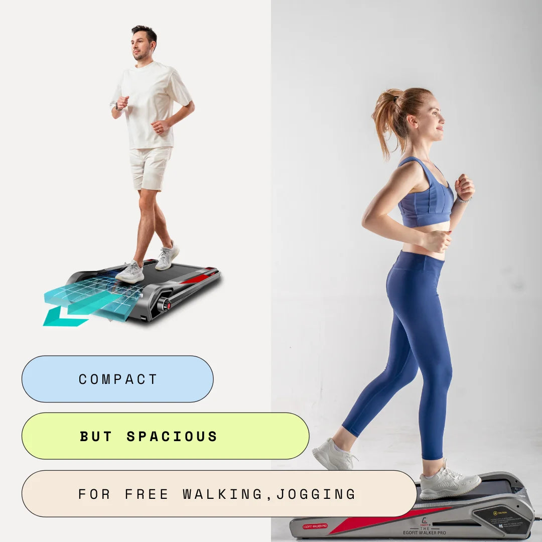 Egofit Walker Pro Smallest Under Desk Electric Walking Treadmill for Home 2.0HP 5° Incline - image 4