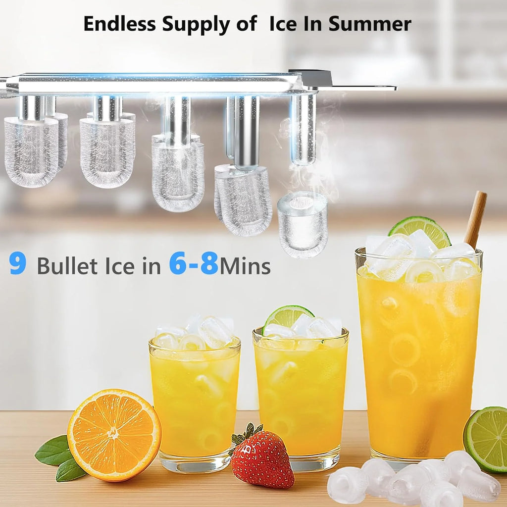 Top Loading Water Dispenser with Ice Maker, Hot & Cold, 5 Gallon, Child Lock, Black - image 5