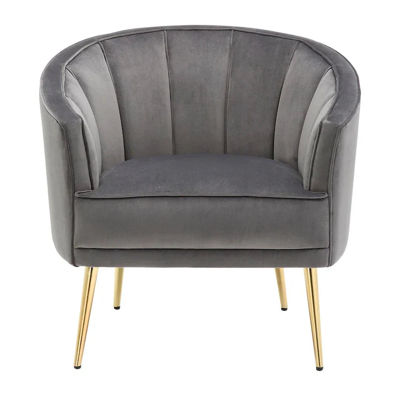 Randolf Velvet Accent Chair in Silver Orchid - image 6