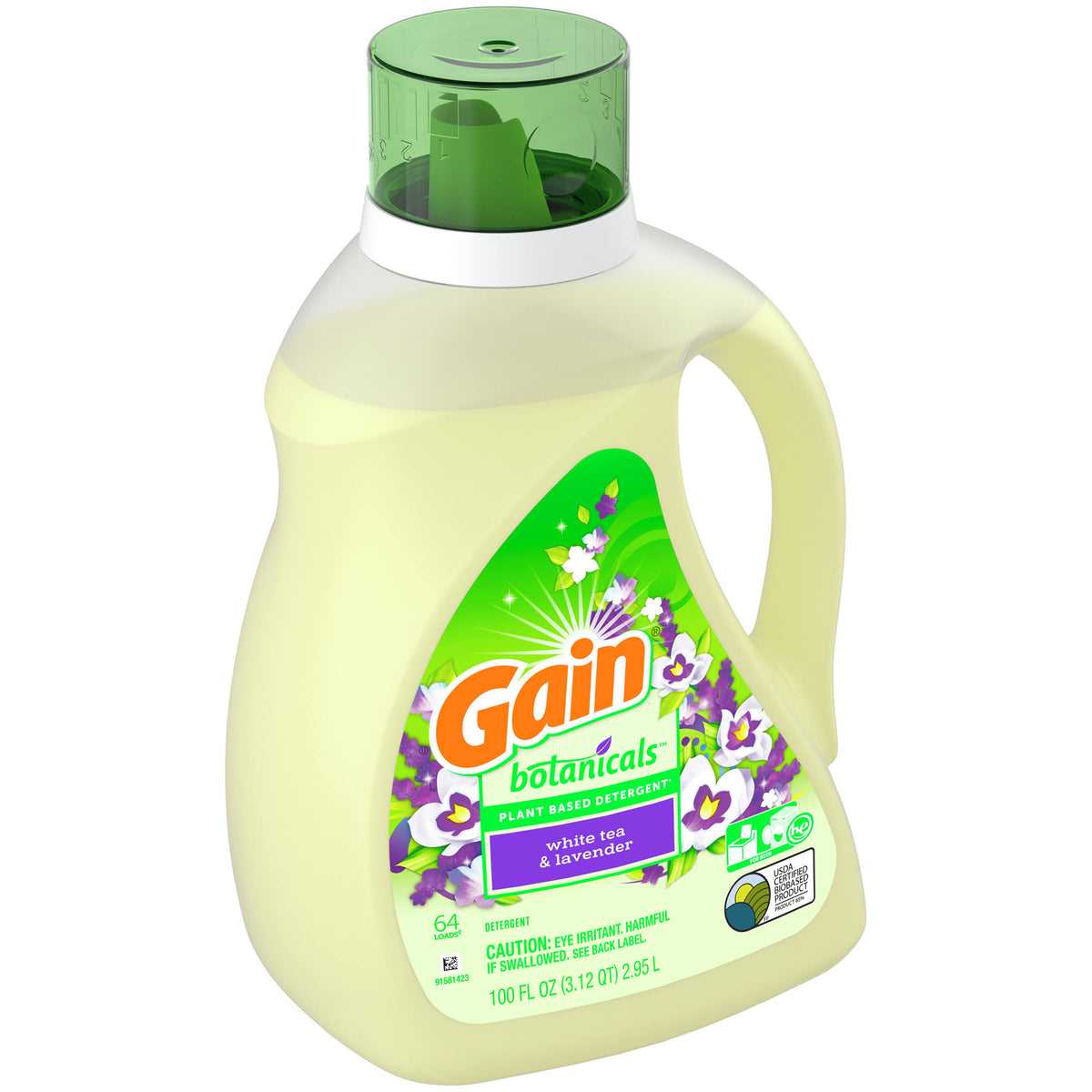 Gain Botanicals Detergent, White Tea & Lavender - 100 fl oz - image 1