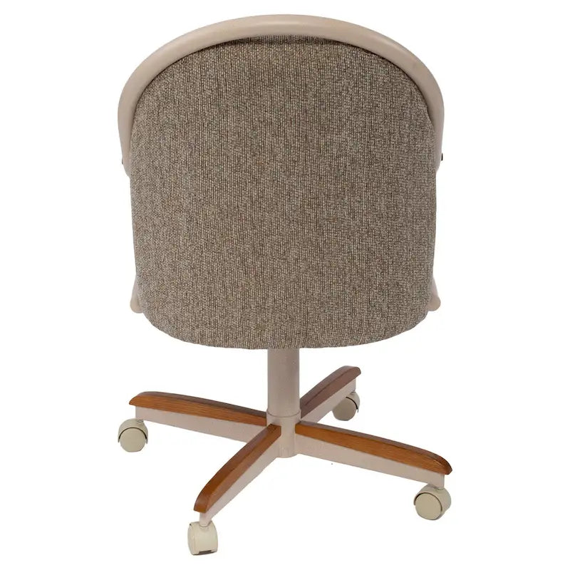 Casual Dining Cushion Swivel-and-Tilt Rolling Caster Chair - image 7