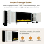 Contemporary TV Stand with Electric Fireplace - Fits TVs Up to 78 Inches - image 9