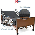 Fully electric hospital bed set, foam mattress, half side rails - image 6