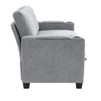 Versatile Chenille Storage Loveseat Sofa - image 27