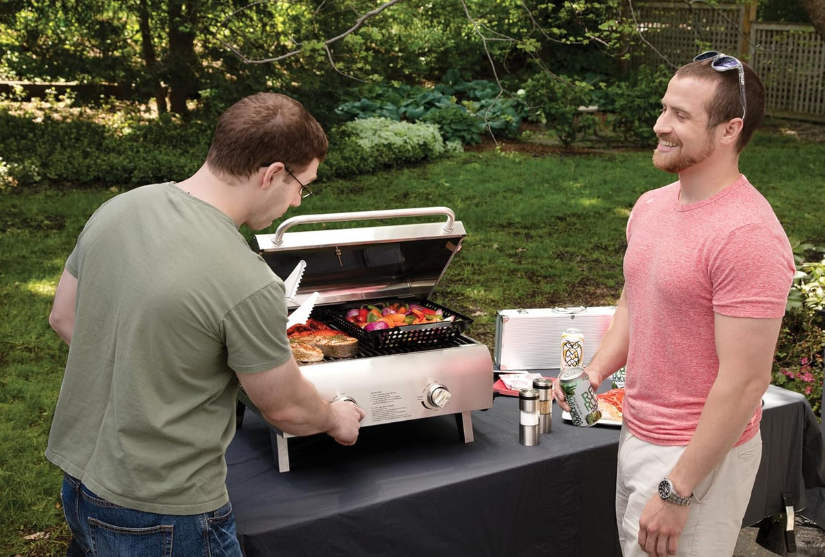 Cuisinart Chef's Style Tabletop Portable Propane Grill, 20,000 BTU Stainless Steel 2-Burner - image 7