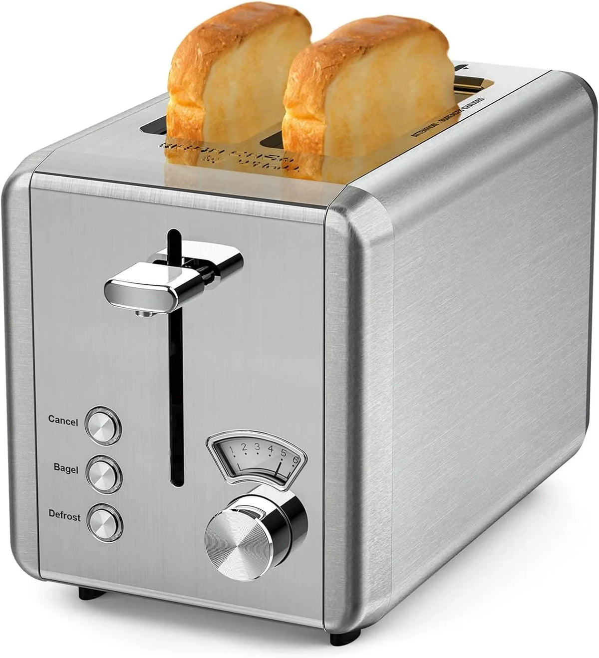 whall Toaster 2 slice Stainless Steel Toasters with Bagel, Cancel, Defrost Function, for Various Bread Types - image 1