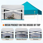 EAGLE PEAK 5x5 Pop up Canopy Tent Instant Outdoor Canopy Easy Set - up Straight Leg Folding Shelter（blue） - image 45