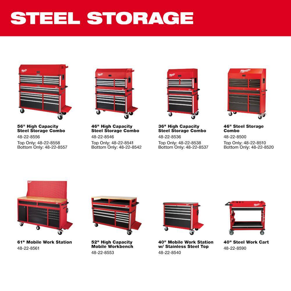 High Capacity 46 in. 18-Drawer Tool Chest and Cabinet Combo 48-22-8546 - image 5