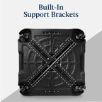 Best Choice Products Heavy-Duty Outdoor Cantilever Base Stand w/ Wheels, Locks, Fillable 330lb Capacity - Black - image 12
