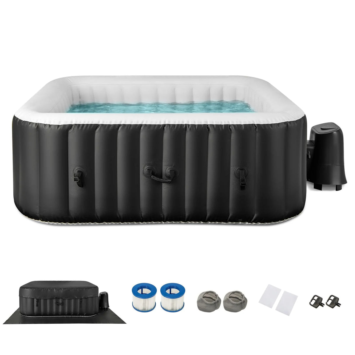Inflatable Hot Tub, Blowup Pool Hottub, Portable Outdoor Water SPA - image 1