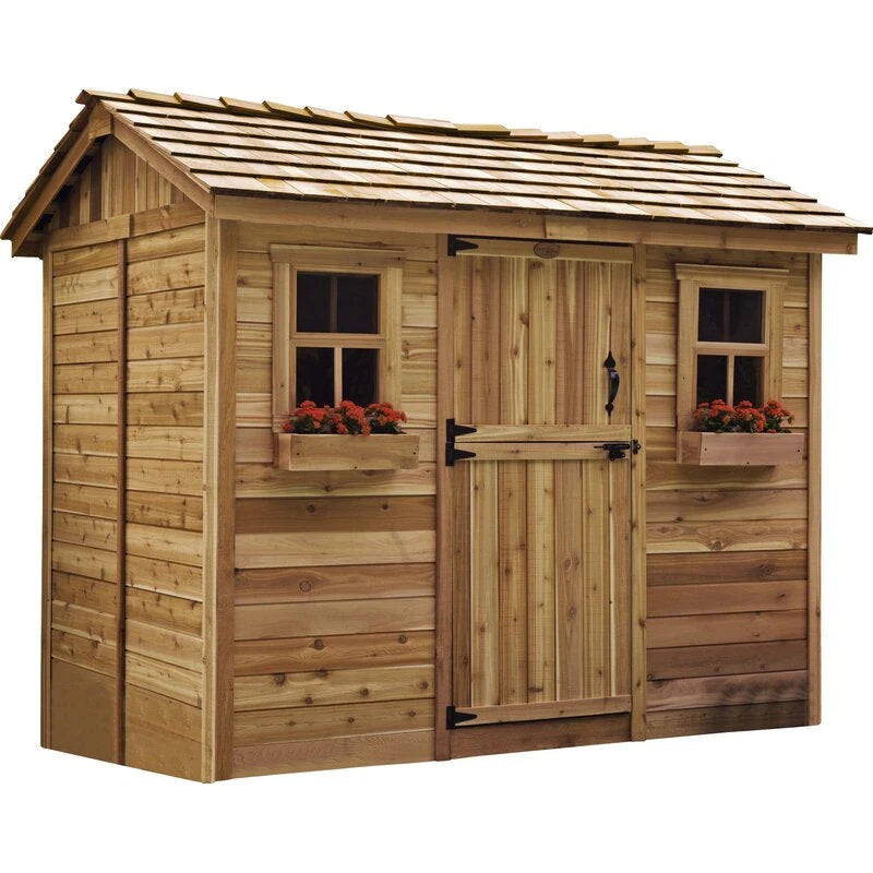 Cabana 9 ft. W x 6 ft. D Wooden Storage Shed - image 2