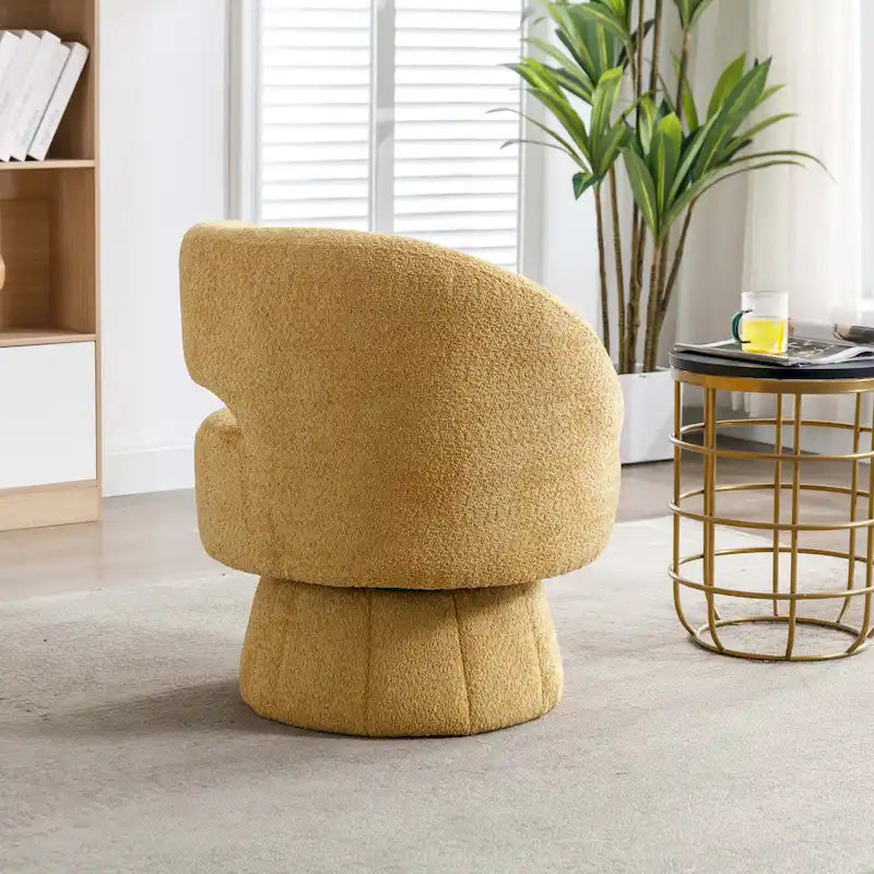 360-Degree Swivel Cuddle Barrel Accent Chairs with Plush Upholstery - image 25