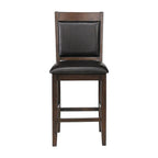 9-Piece Counter Height Dining Set in Ferrara Walnut and Brown - image 5