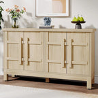 55-Inch Rustic Wood Farmhouse Buffet Cabinet with Ample Storage - image 3