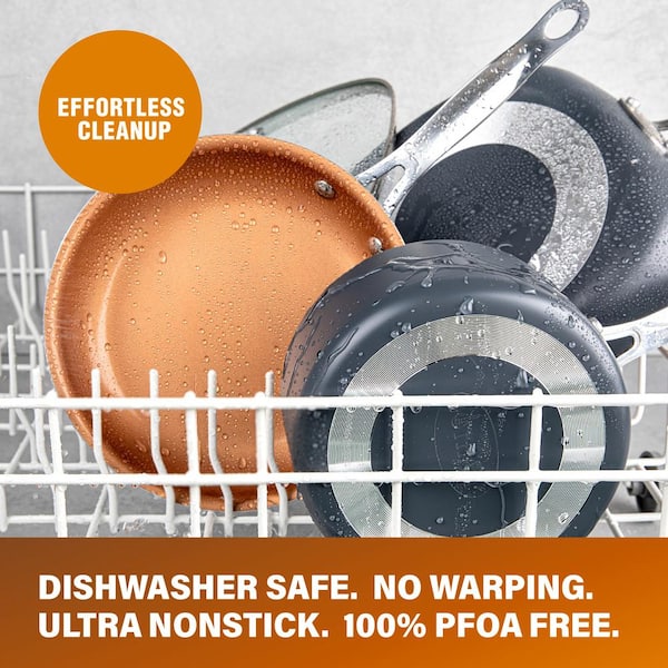 20-Piece Aluminum Ti-Ceramic Nonstick Cookware and Bakeware Set in Graphite - image 9