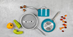 Gotham Steel Nonstick Pots and Pans 20 Piece Kitchen Ceramic Cookware Set Bakeware Cooking Frying Skillet Sauce Pan Aqua Blue - image 6