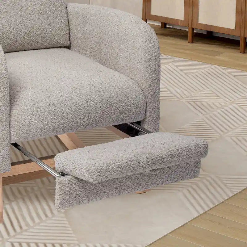 Ergonomic High Back Rocking Chair with Adjustable Footrest - image 34