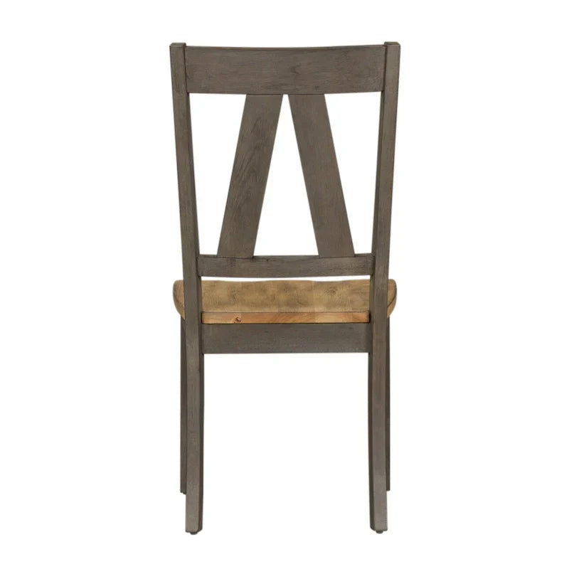Lindsey Farm 7-Piece Trestle Table Set in Gray and Sandstone - image 11