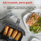 Instant Pot Vortex Plus 6QT XL Air Fryer, 6 in 1, Broils, Dehydrates, Crisps, Roasts, Reheats, Bakes for Quick Easy Meals, 100 In App Recipes, Dishwasher Safe, from the Makers of Instant Pot, Black : Home & Kitchen - image 6