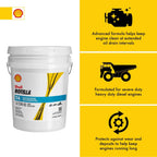 Shell Rotella T4 Triple Protection 15W - 40 Diesel Motor Oil, 5 Gallon Pail - image 2