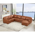 Hydeline Dillon Right-Facing Sectional Sofa with Chaise in Top Grain Leather - image 2