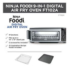 Ninja Foodi 9 in 1 Digital Air Fry Oven, Convection Oven, Toaster, Air Fryer with Flip Away Storage, Air Roast, Bake, Broil, Dehydrate, Reheat, Stainless Steel (102A) : Home & Kitchen - image 8