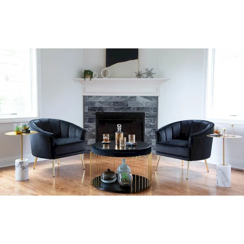 Randolf Velvet Accent Chair in Silver Orchid - image 19