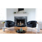 Randolf Velvet Accent Chair in Silver Orchid - image 19