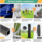 COBIZI 10x20 Heavy Duty Pop up Canopy Tent with 6 sidewalls Easy Up Commercial Outdoor Canopy Wedding Party Tents for Parties All Season Wind & Waterproof Gazebo with Roller Bag,Black(Frame Thickened) - image 144