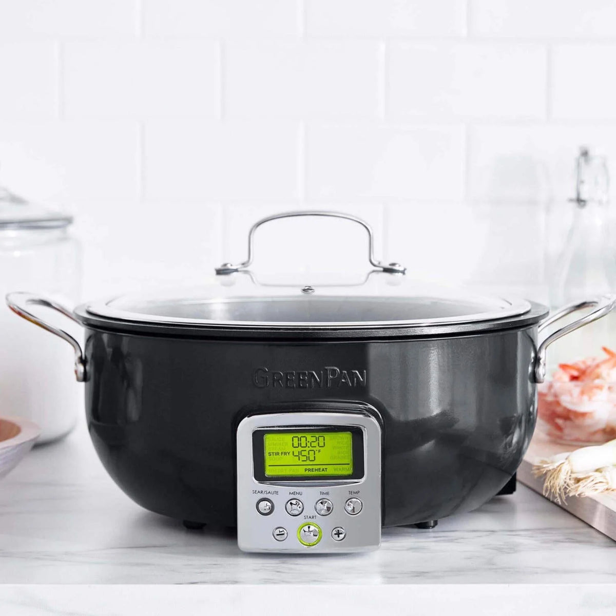 GreenPan Elite 6-Quart Essential Smart Skillet / Black - image 2