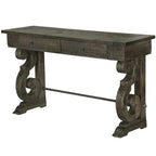Bellamy Classic Weathered Peppercorn Storage Console Table - image 2