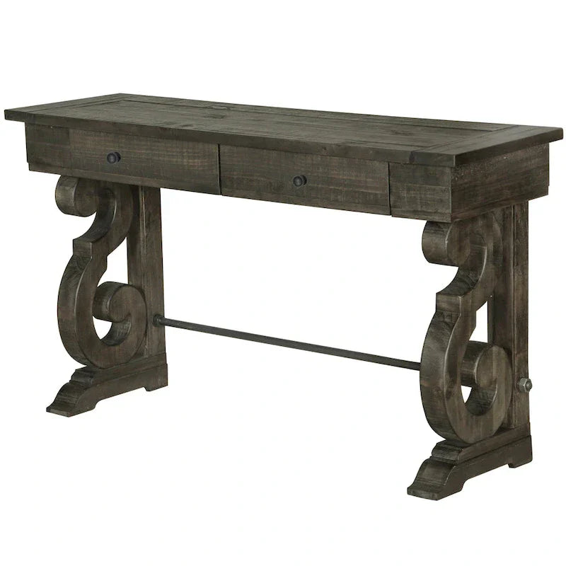 Bellamy Classic Weathered Peppercorn Storage Console Table - image 2