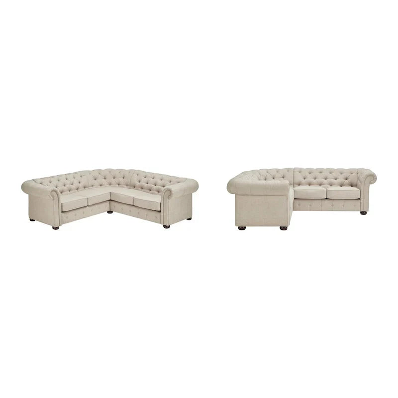Gdansk 5-Person L-Shaped Chesterfield Sectional Sofa - image 13