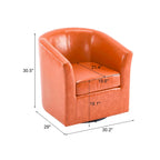 Christopher Knight Home Daymian Swivel Club Chair - Dimensions: 29" D x 30.2" W x 30.5" H - image 33