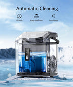Nugget Ice Makers Countertop, Pebble Ice Makers with Soft Chewable Ice, Ready in 6 Mins, 35lbs/24H, One-Click Operation, Self Cleaning, Portable Ice Maker Machine for Home/Kitchen/RV/Camping - image 4